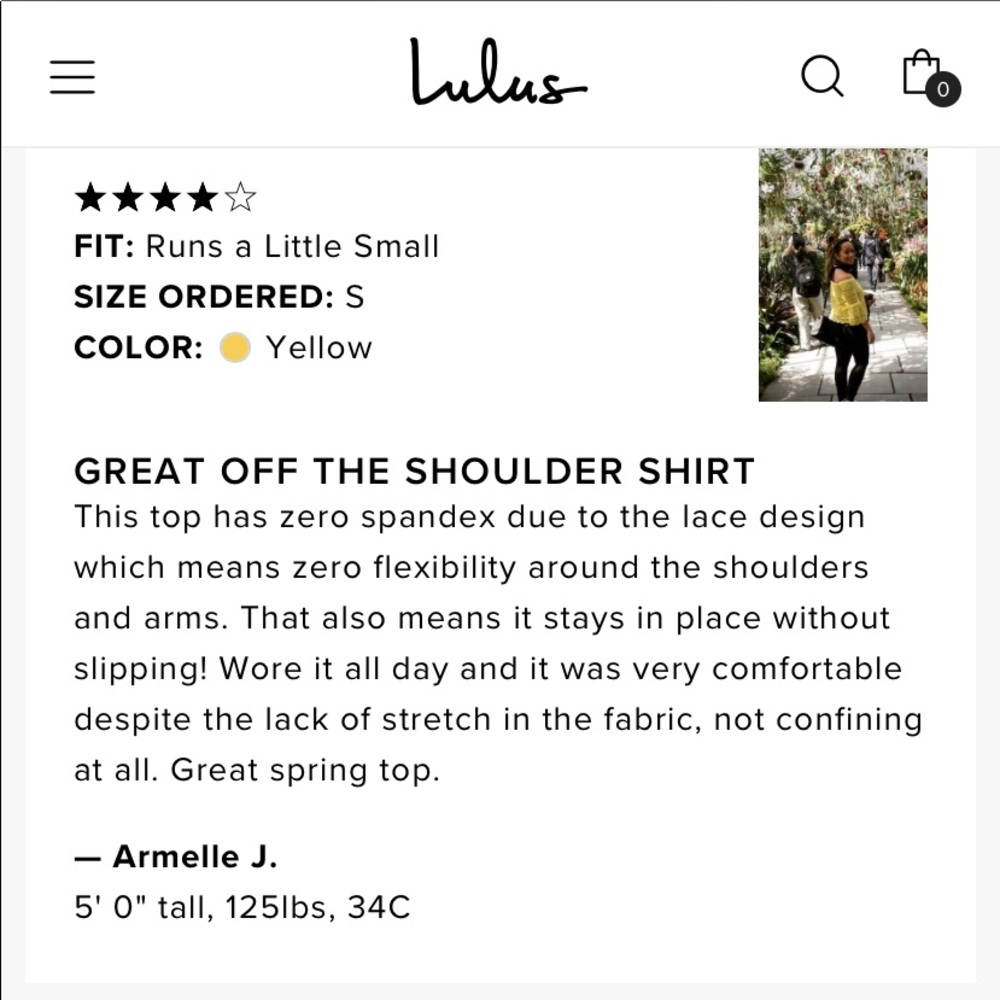 Lulu’s Yellow Crochet Lace Off Shoulder Blouse Top - Picture 11 of 16